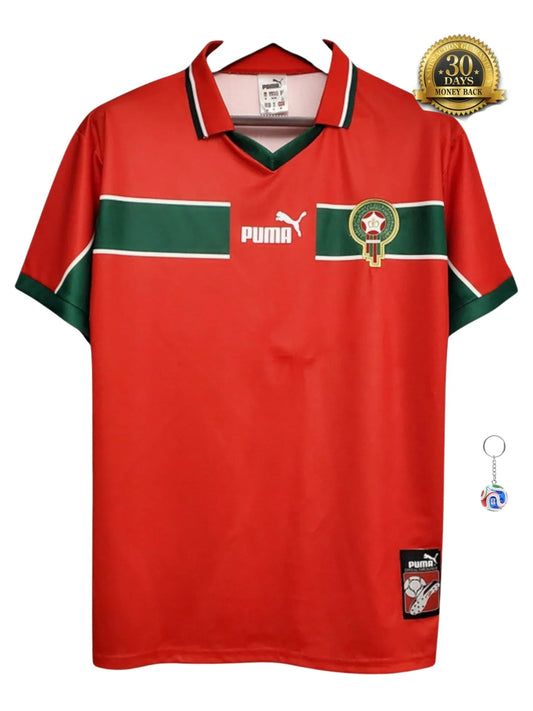 Morocco Away Red Retro Jersey 1998
